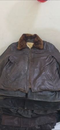 Mens vintage leather jackets french/german