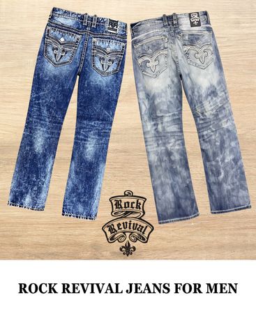 Rock Revival Jeans for Men Bootcut and Straight