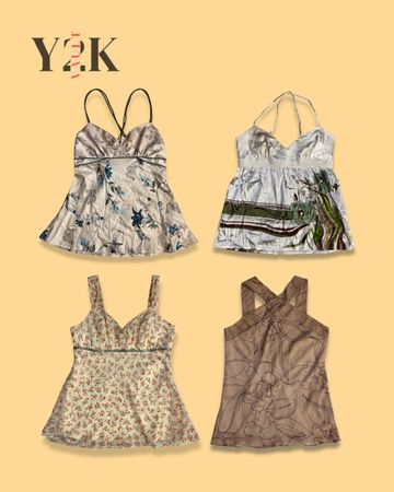 Y2K Floral Cami Top Bundle (Yv-782)