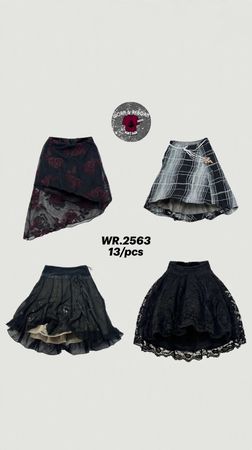 Jupes de fée goth Y2K WR-2563