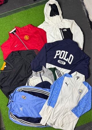 Football Club Track Jacket & Vintage Windbreaker