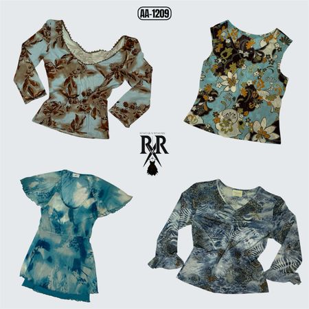 Y2K Oceanic Vibe Mix Tops (AA-1209)