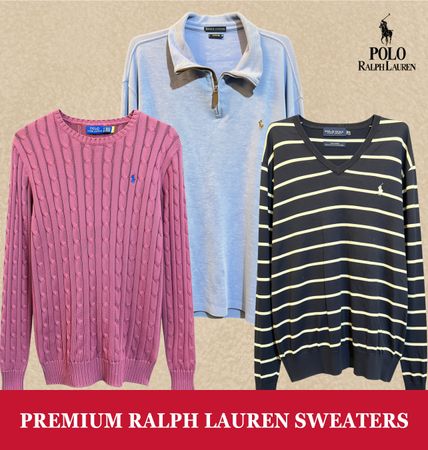 Premium Ralph Lauren Sweaters including 1/4 Zip