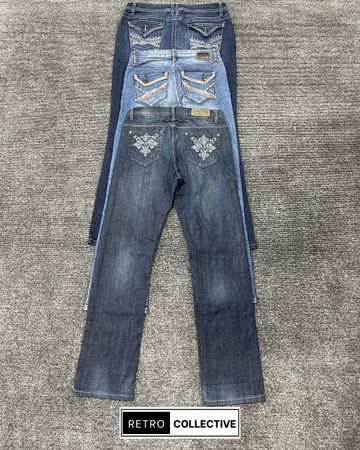 Y2K Embellished Bootcut / Flared Jeans - #080926