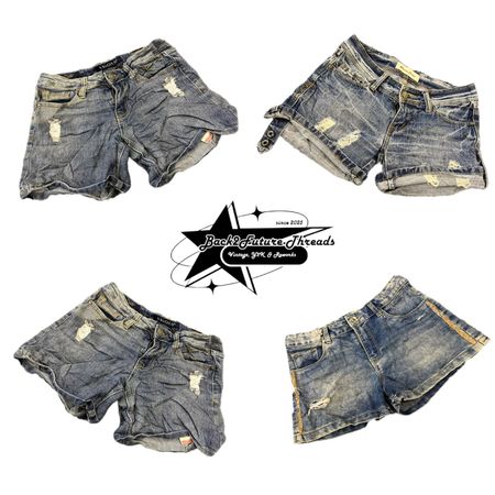 Y2k Paris Hilton Era Girl Denim Shorts B2F-058