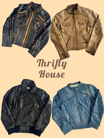 Y2K Distressed Leather Outerwear(TH/663)