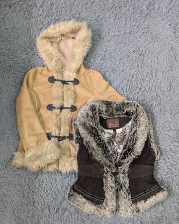***Y2K Shearling & Suede Winter Jackets – Coat Mix