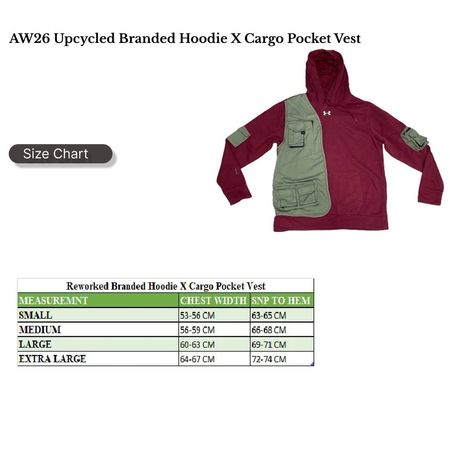 A/W Upcycled Branded Hoodie Cargo Pants