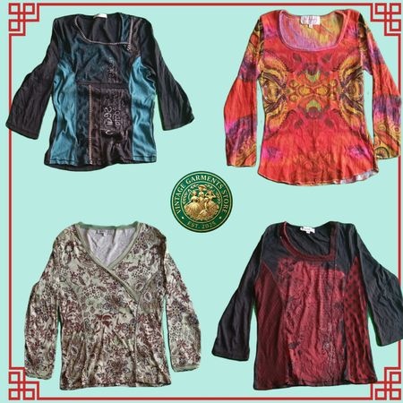 Custom 24-Piece Mix Brand Ladies Blouse Bundle | Size S to XXL | Grade AB Vintage Y2K Tops
