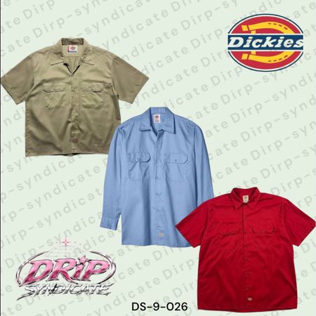 Dickies Short & Long Sleeve Work Shirts | double pocket work wear Men’s shirts (DS-9-026)