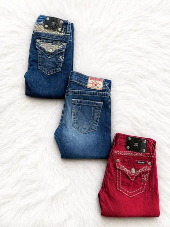 Miss me true religion rock revival skinny jeans