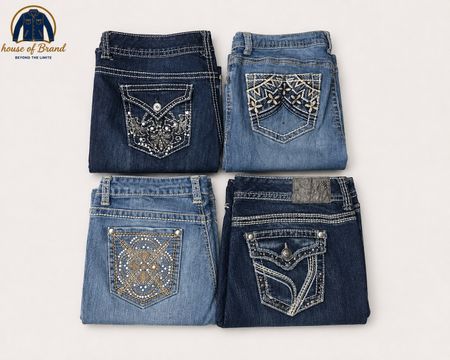 Statement flared denim