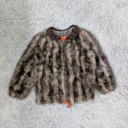 ***Y2K Fur Coats – Mixed Faux Fur & Real Fur Jackets