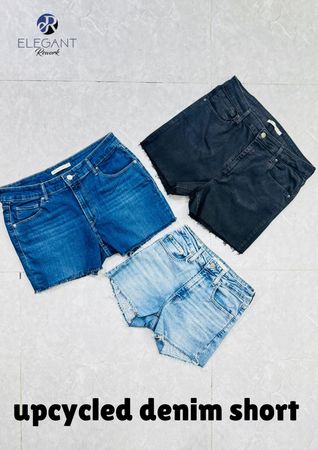 Upcycled Denim Shorts - EVR0678