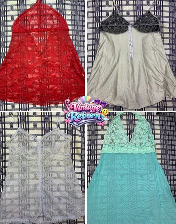 Y2K Vintage Lace & Romantic Cami Bundle | VR-394
