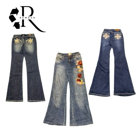 Y2K Paris Hilton Girl Denim Jeans RW-2337
