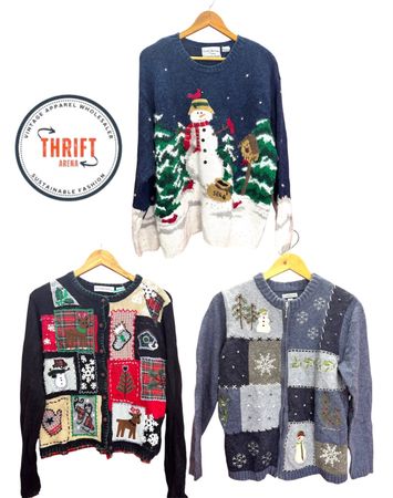 Cardigans de Noël vintage Y2K et pulls LX560