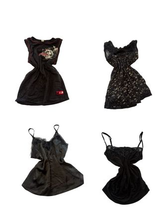 Y2K Black Graphic Print Cap Sleeve Camisoles-ST-330