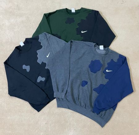 upcycle Nike Patchwork-Sweatshirts 🐒