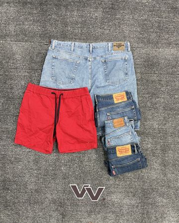 Mix Branded Denim Shorts #210726 #002