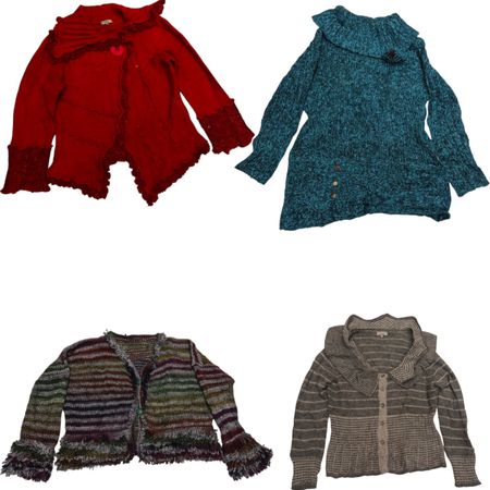 Y2k Vintage Chunky Knit Cardigan – Gemütlicher Wintersweater