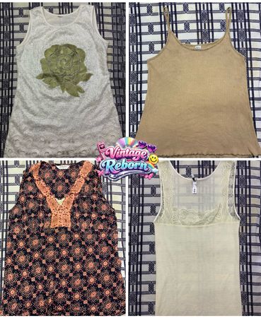 Title: Golden Rose & Boho Print Tank Edit | VR-403