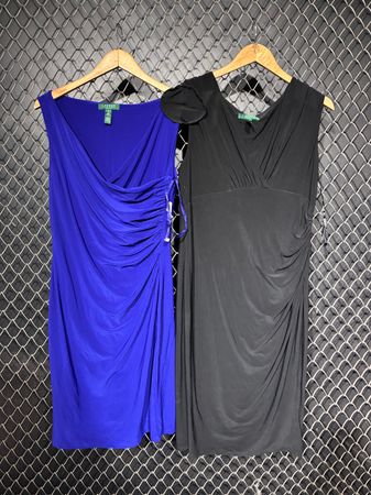 lauren ralph lauren ladies party long dress (fnc 581)
