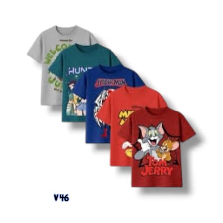 T-shirt imprimé avec dessin animé pour enfants
