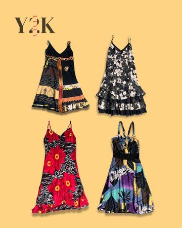Lot de robes cami vintage Y2K (Yv-816)