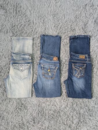 ***Y2K Embroidered Flare Jeans