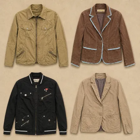 Y2k Lightweight cotton Jackets