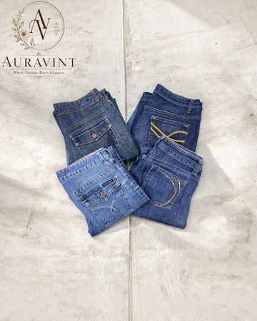 AV 1519 Y2K Embroidered Jeans