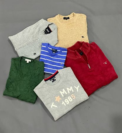 Mix branded sweaters