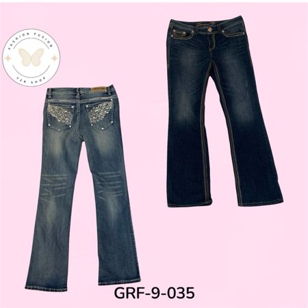 Y2K Flared Jeans | Vintage 2000s Women’s Flare Denim | Wholesale (GRF-9-035)
