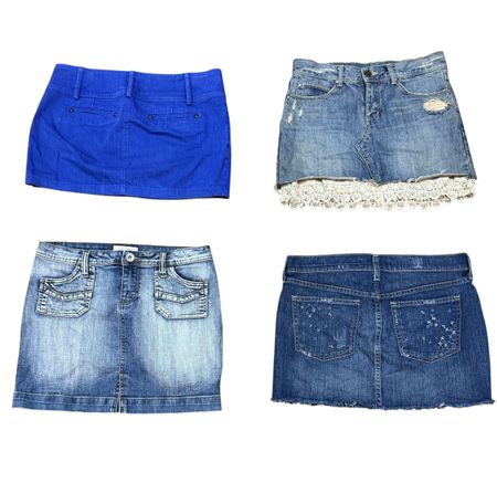 Y2K Denim Mini skirt 10 pcs At 1403