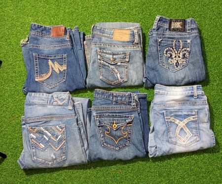 L.A.IDOL USA. AND OTHER MIX BRANDS JEANS  (B 125)