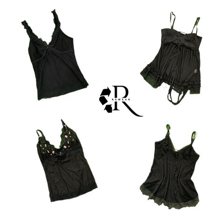 Y2K Gothic Vibes Cami Tops RW-2518