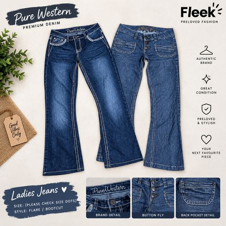 Pantalones de campana Y2k