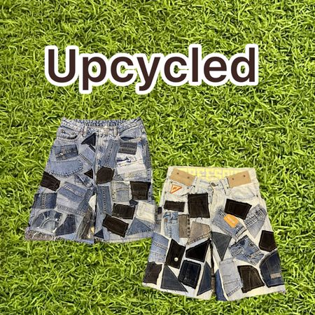 Upcycled Denim Patchwork Jorts