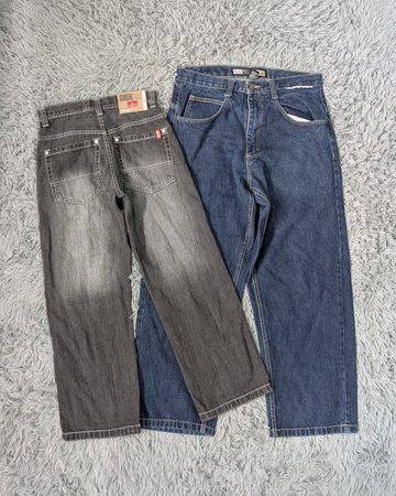 **Y2K Wide Leg Baggy Jeans