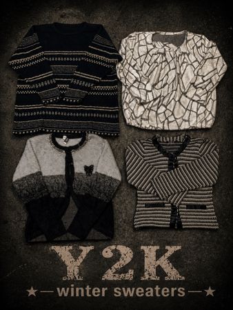 Y2K winter sweaters