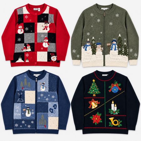 Pulls de Noël personnages Y2k