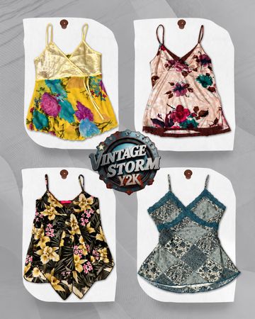Y2k Grunge Cami Tops