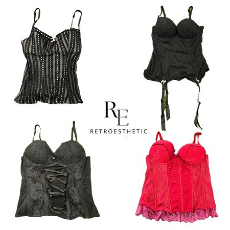Y2K Romantic Vibe Corset RE-3643