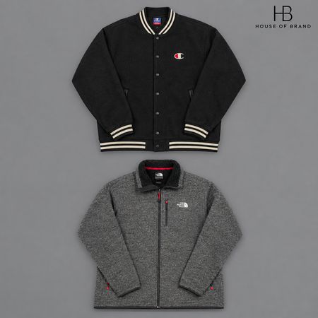 Fleeces da marca TNF, NFL, Champion