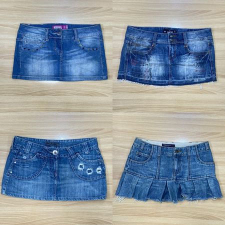 Collection de jupes en denim vintage Y2K – 12 pièces