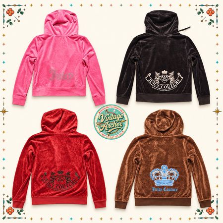 Y2K Glam Juicy Couture Velour Tracksuit Set Collection ✨💎 Luxe Top & Bottom Bundle 10 Sets (JC4)