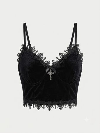 Samt-Cami-Tops