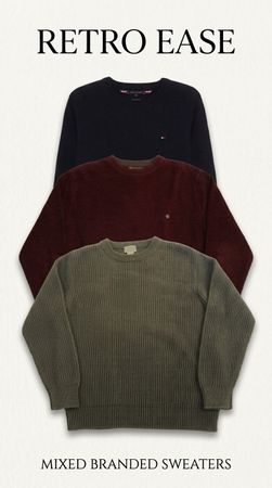 Marken Vintage Mix Pullover – Tommy Hilfiger, Chaps & L.L. Bean