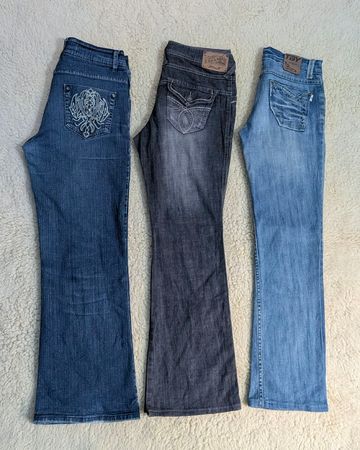 Y2K Embroidered Flare jeans